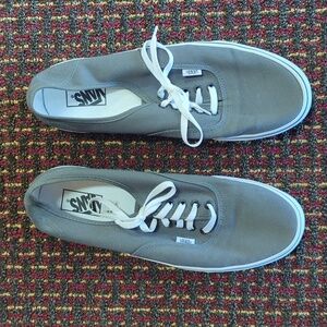 Vans Authentics Men's Gray Canvas Sneakers